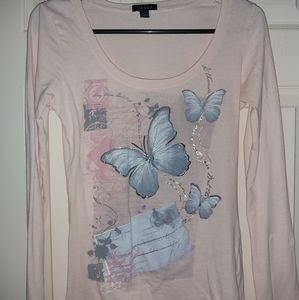 Light pink, long sleeve shirt